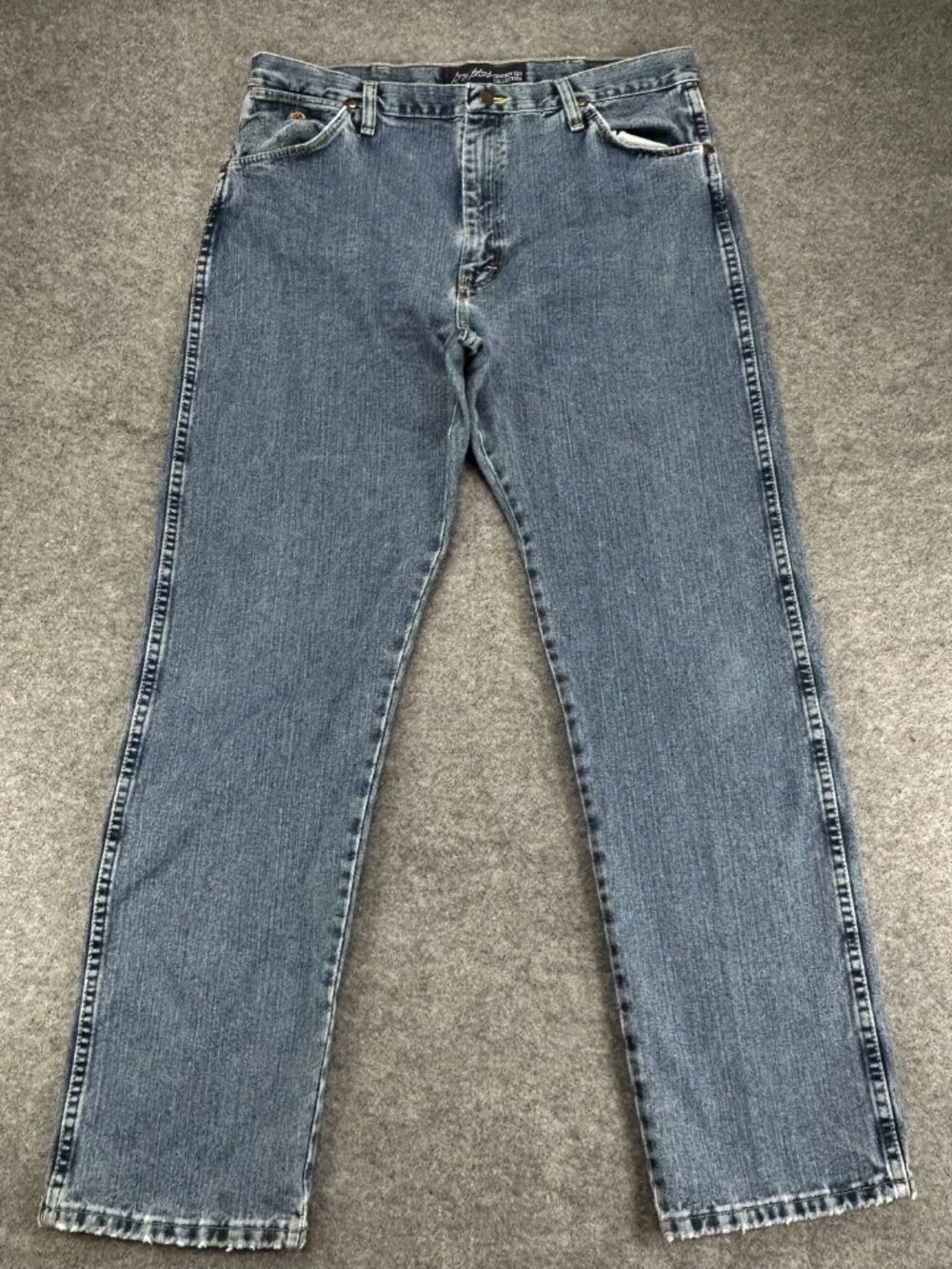 Wrangler George Strait Cowboy Cut Collection‎ Jeans Mens 35x32 Blue Straight Leg